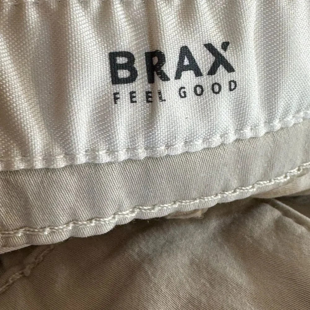 Brax Shorts Mens Size 36‎ Feel Good Regular Fit Ultra Light Bozen Beige 9 inch